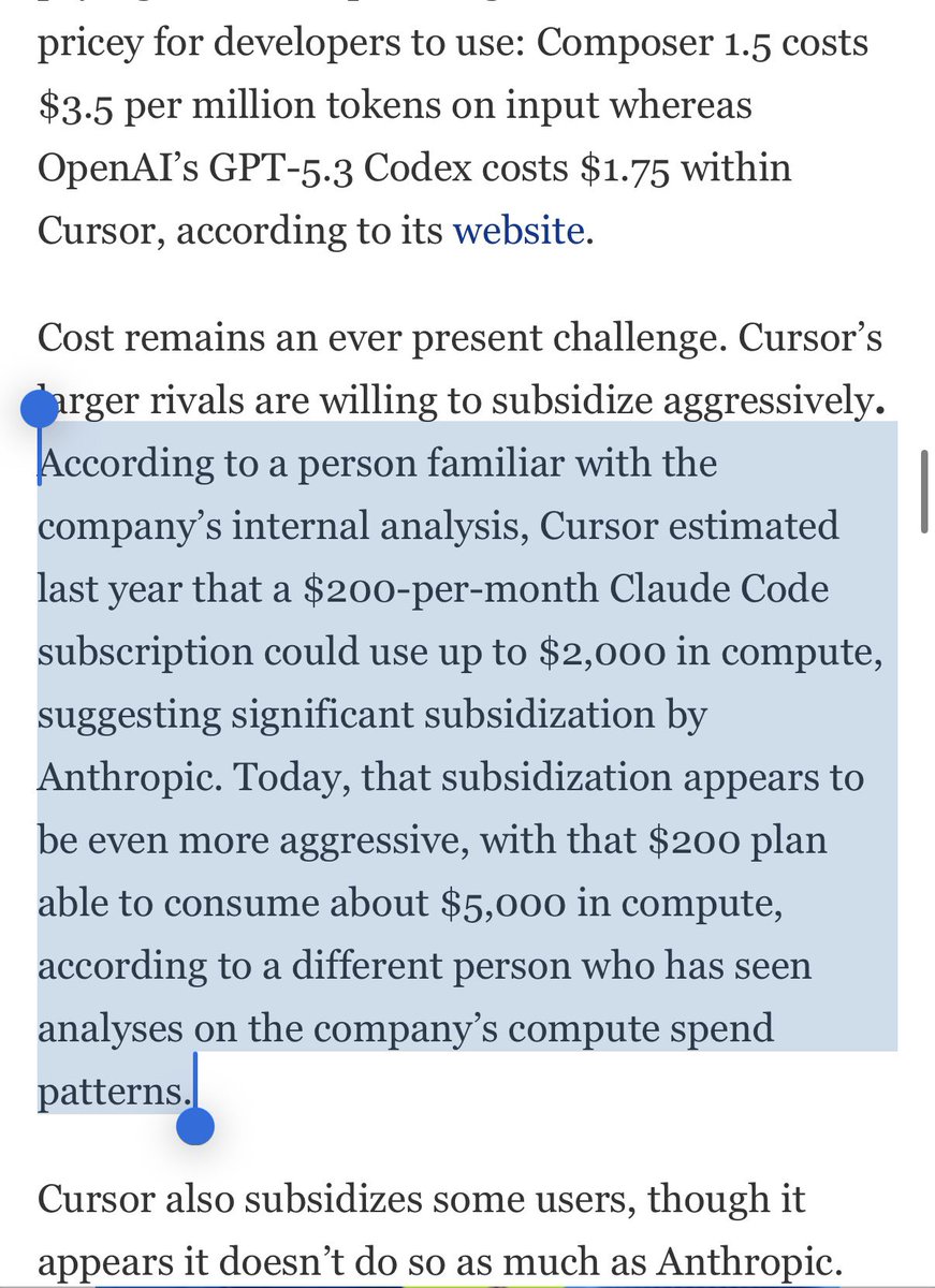 Compute subsidy excerpt