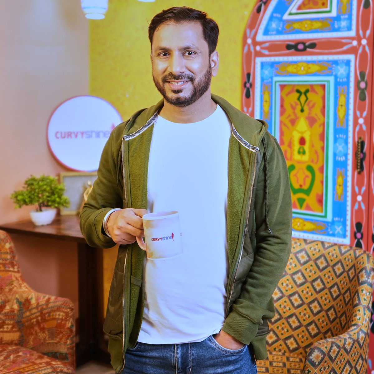 shubhraaj's tweet photo. Founder, Creator &amp; Director @shubhraaj On the set of Curvy Shine Talk Show @curvyshine_ https://t.co/nb0RMxAz7X