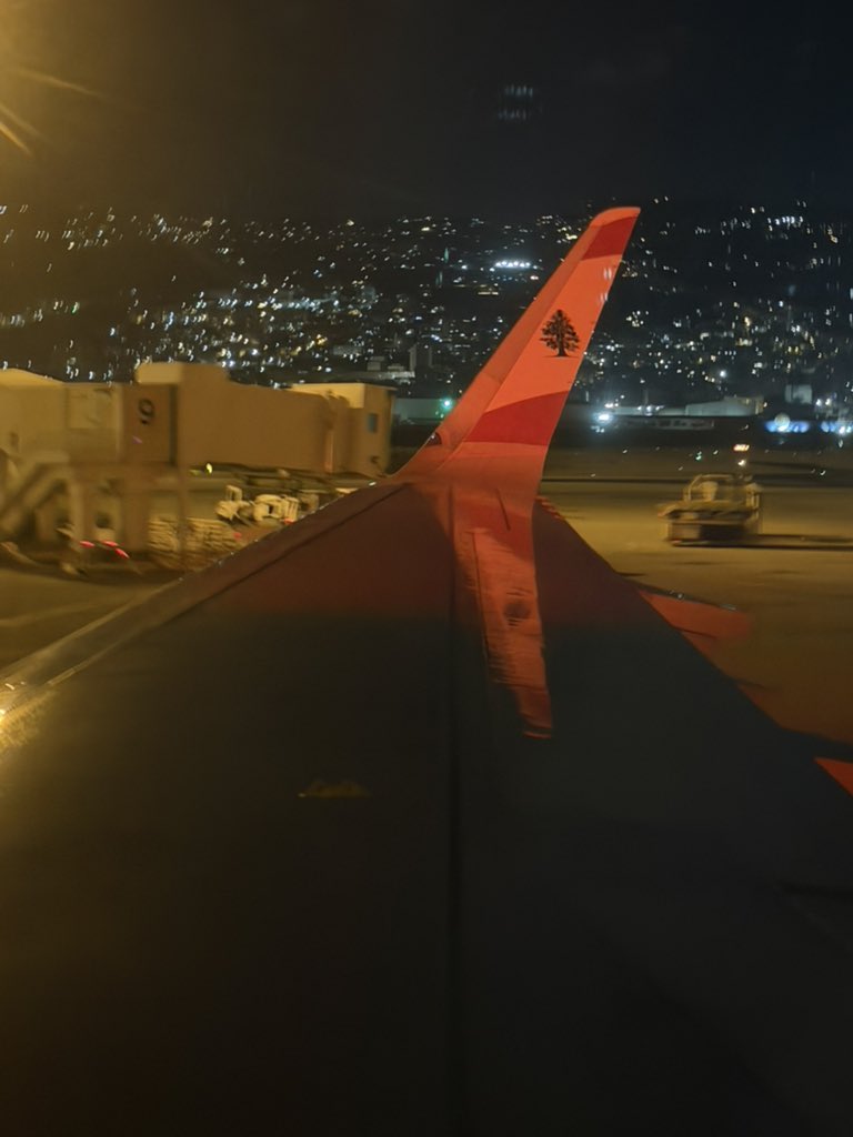 AZKARKOUR's tweet photo. Last night, after 40 minutes circling above #Beirut because of hostile military jet traffic and ongoing airstrikes, we finally landed safely
Embracing #Lebanon 🇱🇧 in its direst hour. https://t.co/kUEGgVsfyC