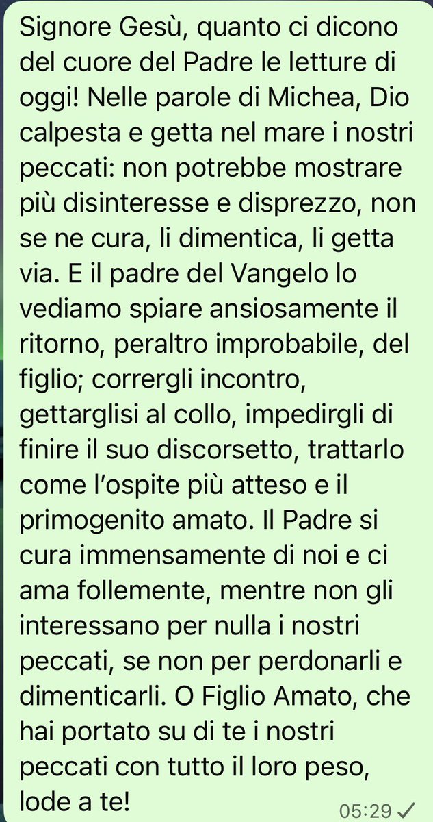 pregarelaparola's tweet image. #pregare la Parola di oggi: Dio ama noi e calpesta i nostri peccati 🫂 
#VangeloDiOggi #vangelodelgiorno