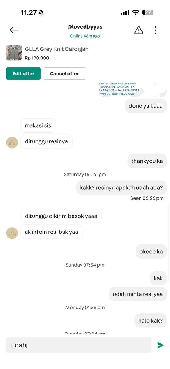 parkeudope's tweet photo. HELP RT‼️‼️
HATI HATI PENIPU CAROUSEL
@.lovedbyyas
Kayaknya semua orang ditipu. Nama akun rekeningnya gita s dan kayaknya dia juga bohong soal bcanya🙂

HUHUHU BANTUU AKU GUYS🥹 https://t.co/v8eUGTV4tK