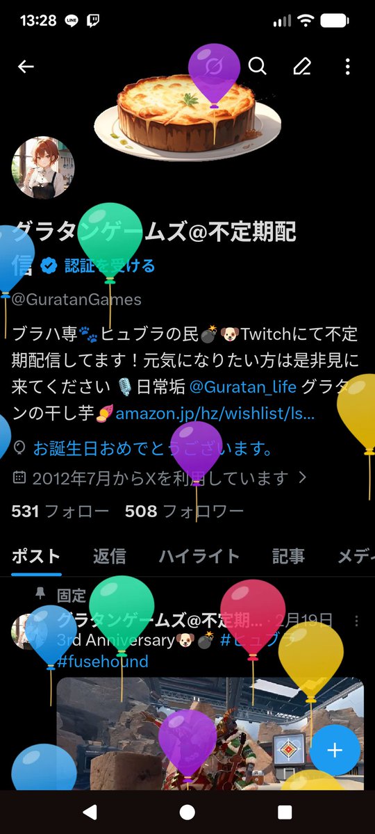 グラタンゲームズ@不定期配信 tweet media