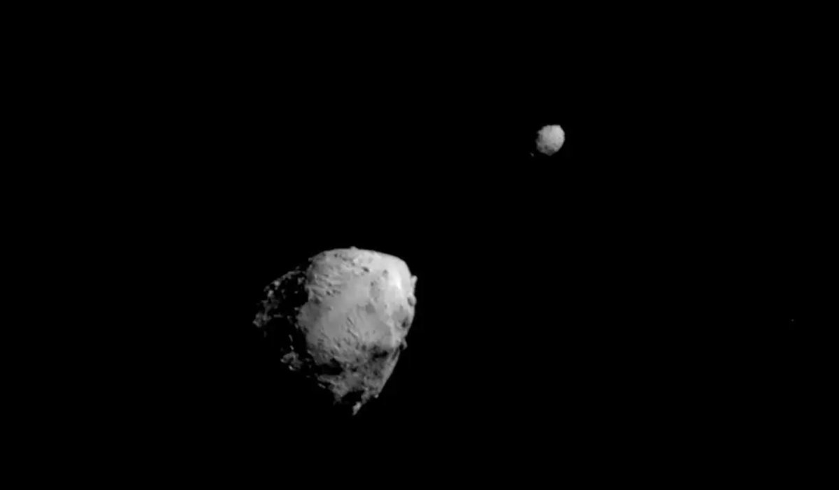 Astropartigirl's tweet photo. Remember asteroid 2024 YR4? The one we thought might hit Earth in 2032, and later the Moon? New data from the JWST shows it will hit NEITHER! 

The JWST's infrared eyes are really good for this kind of thing because the asteroid is small and far away, so it's really dim. So the JWST was able to take more precise measurements, and with that, any impact risk has been ruled out. Not just for Earth, but for the Moon as well.

But here's the really interesting part to me: even if an asteroid were on a collision course with Earth, we already have tech that can change an asteroid's trajectory. In 2022, NASA's DART mission (or Double Asteroid Redirection Test) intentionally slammed a spacecraft into the asteroid moonlet Dimorphos, which orbits the larger asteroid Didymos. And yes, we know the impact shifted Dimorphos orbit around Didymos. But new data shows that it actually shifted the entire binary asteroid system's orbit around the Sun!

The change was tiny, but that's really all you need: given enough time and distance, even a small shift can change an asteroid's trajectory. We've proven we can MOVE CELESTIAL OBJECTS. This is WILD for planetary defense!!