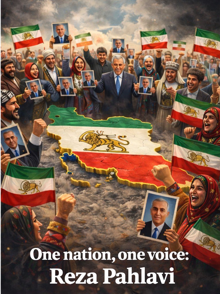 EhsanEsmaeeli1's tweet photo. All Iranians, from every ethnicity and background, are united in one voice, calling for their leader Reza Pahlavi and a free Iran.
One nation, one voice.
@PahlaviReza 
#RezaPahlaviForIran 
#KingRezaPahlavi https://t.co/Vm6TfybhQb