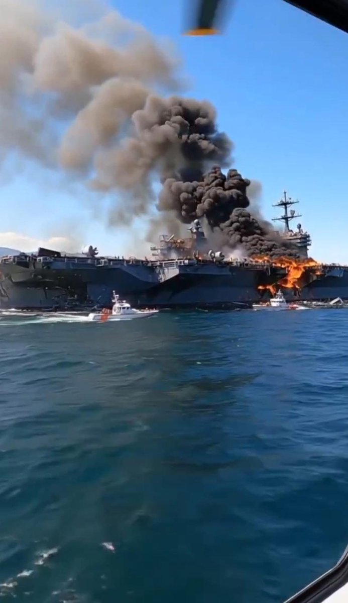 BREAKING NEWS:

America has suffered significant losses so far

Iranian storm missiles have launched ongoing attacks with direct ballistic missiles on the US aircraft carrier naval fleet Abraham Lincoln.