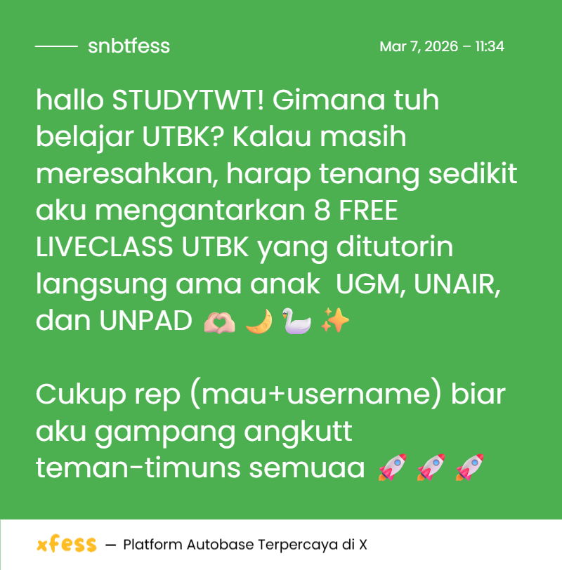 SNBTFESS || SNBP - UTBK tweet media