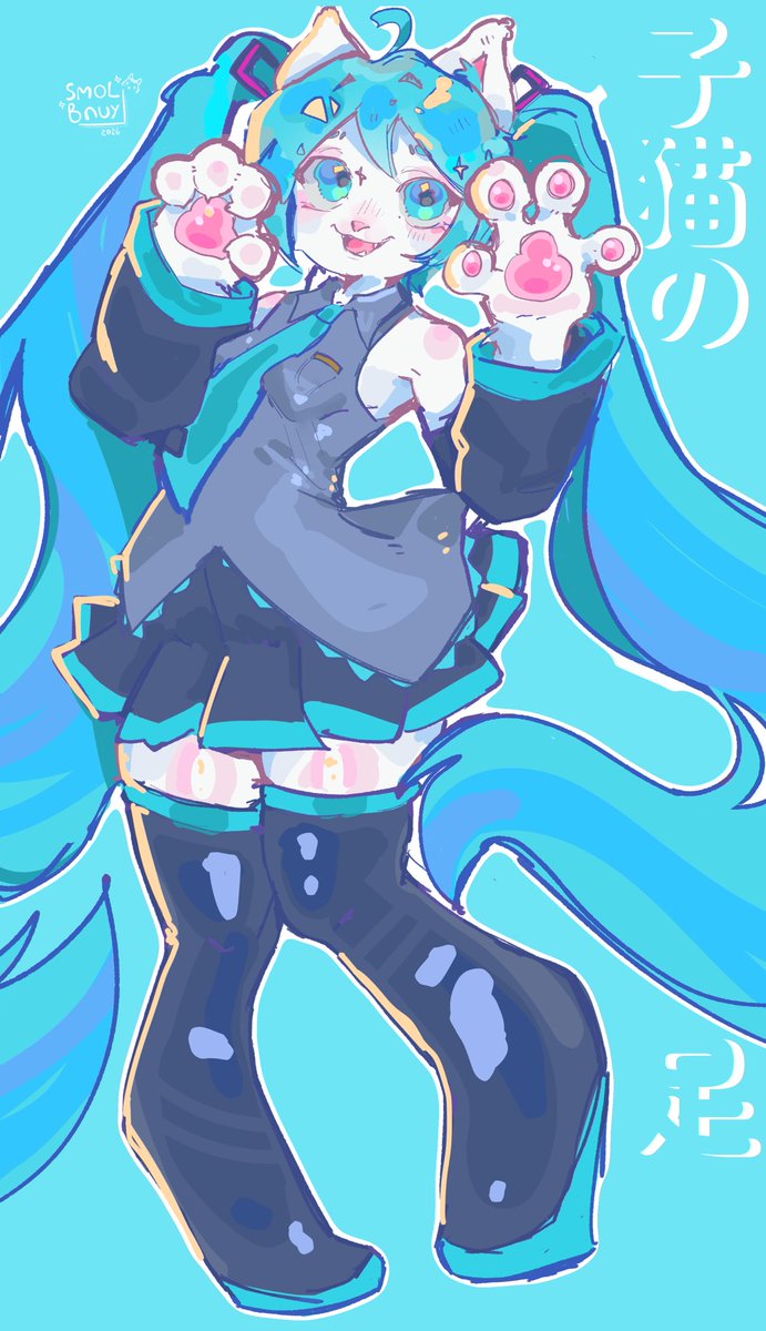 21kitties's tweet photo. Catsune Miku ! #furryart #furry #miku #初音ミク https://t.co/ssaISKFCMy