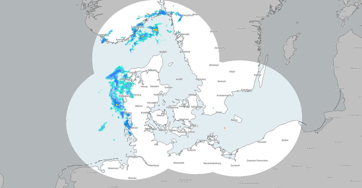 Geteiltes Wetter in Dänemark: Regen im Westen, Sonne im Osten