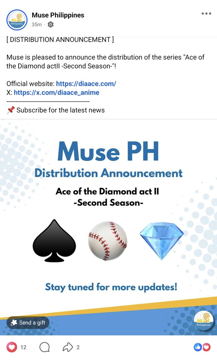 kirashutterbug's tweet photo. Another confirmed distribution of Daiya new season, ph moots!! It will be on Muse PH YT channel! 😍 https://t.co/h7fnGQex2d