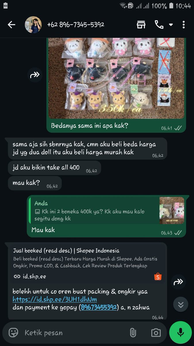 ‼️ BE AWARE SCAMMER MERCH KPOP ‼️

+62 896‑7345‑5392
0896‑7345‑5392
A.N ZAHWA / AWA

dia pakai link shopeeku buat ngescam orang😢 

lain kali kalo beli wts entah di X/whatsapp dan diberi link co shopee better kalian pastiin sama seller shopee yaa guys💓
