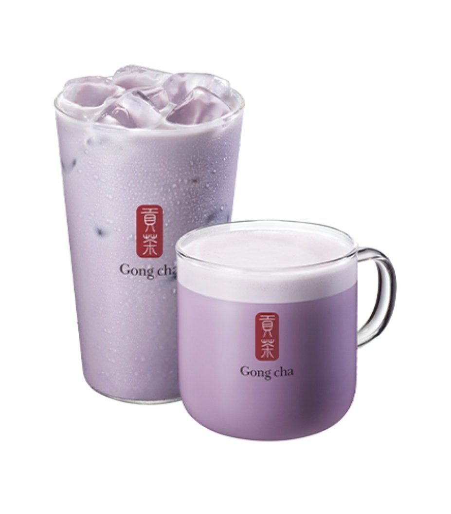 xiumin's gong cha order:
taro milktea / cold / regular ice / 50% sweet / coconut 🧋😋