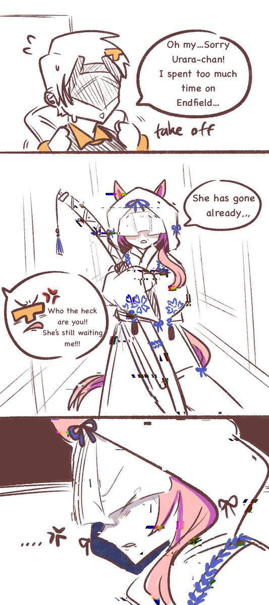 Torena: Urara still waiting for me!!🌸😡