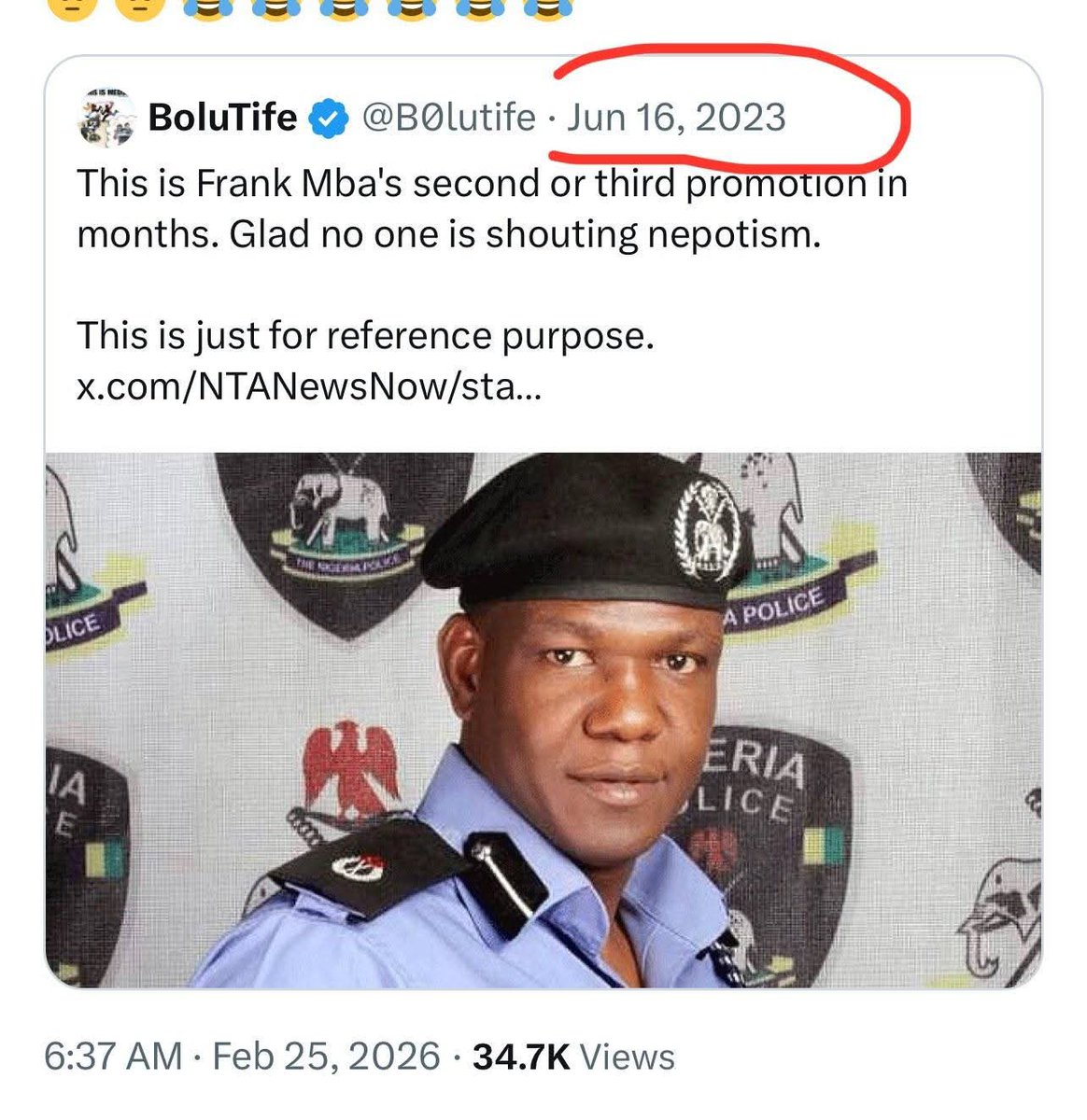 Salako38230445's tweet photo. @AishaYesufu Just a gentle reminder. https://t.co/NqrB1iWHbm