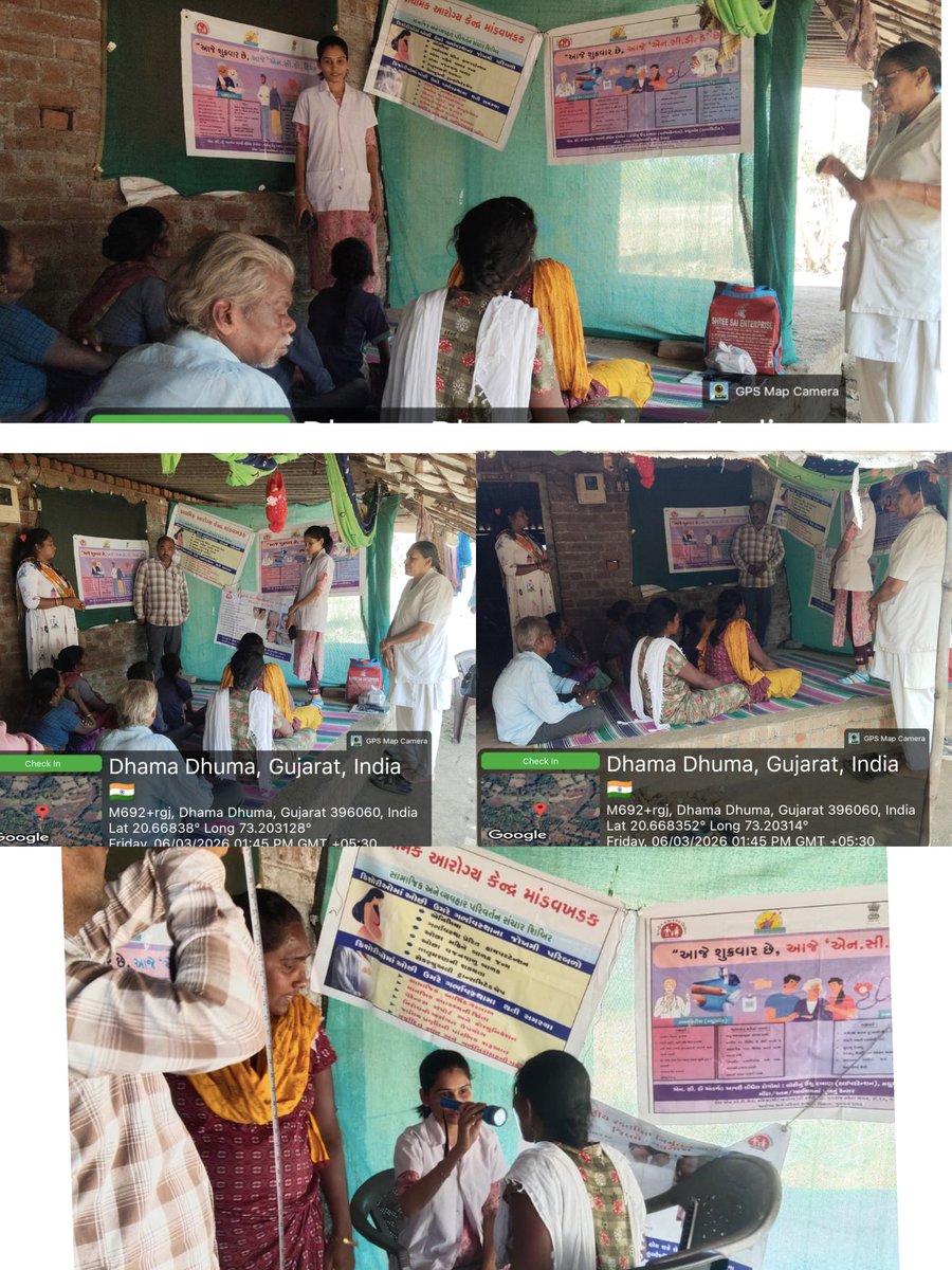 Agasi Chikar faliya Niramay camp nd teenage pregnancy sibir nd leprosy iec Tb iec