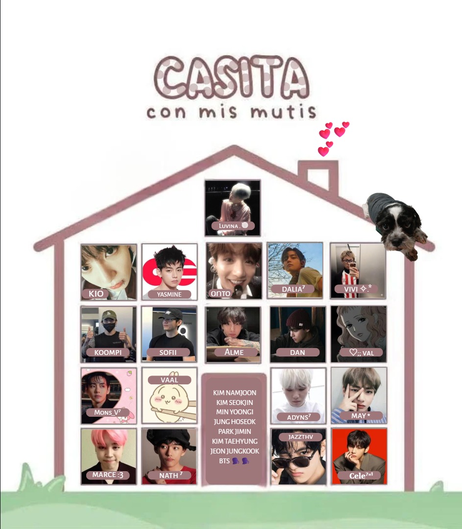 OLAAP mutis 😼
Tenemos un invitado especial: el perrito de <a href="/teamotayun/">tima⁷☆😝</a> ><
El fanchant es la clave para entrar a la 🏠
Muak, los quiero mucho 💗