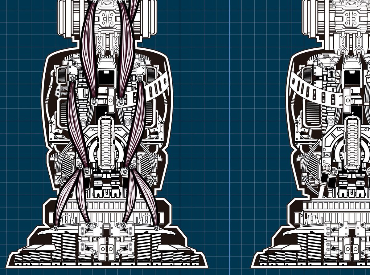 Technical illustrations like these have kept me dreaming since childhood. My understanding of the mechanical world was shaped by years of studying cutaway drawings in military magazines
#battlemech #ironcheetah #smokejaguar #battletech #ferkad #メカ #cutawayillustration