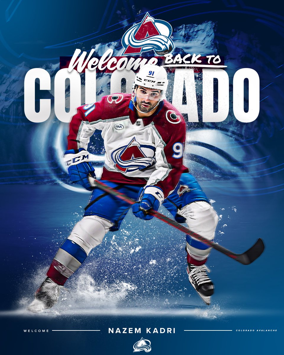 burgundyreview's tweet photo. One more thing, #Avs fans:

During Nazem Kadri's speech at the 2022 Stanley Cup championship parade, he said, "Lightning, thunder, it don't matter: we come with the Avalanche, baby!"

What happened today in Denver?

The #Avs reacquired Kadri, and it snowed all day long.

#GoAvsGo https://t.co/dAZ5vRe9mj