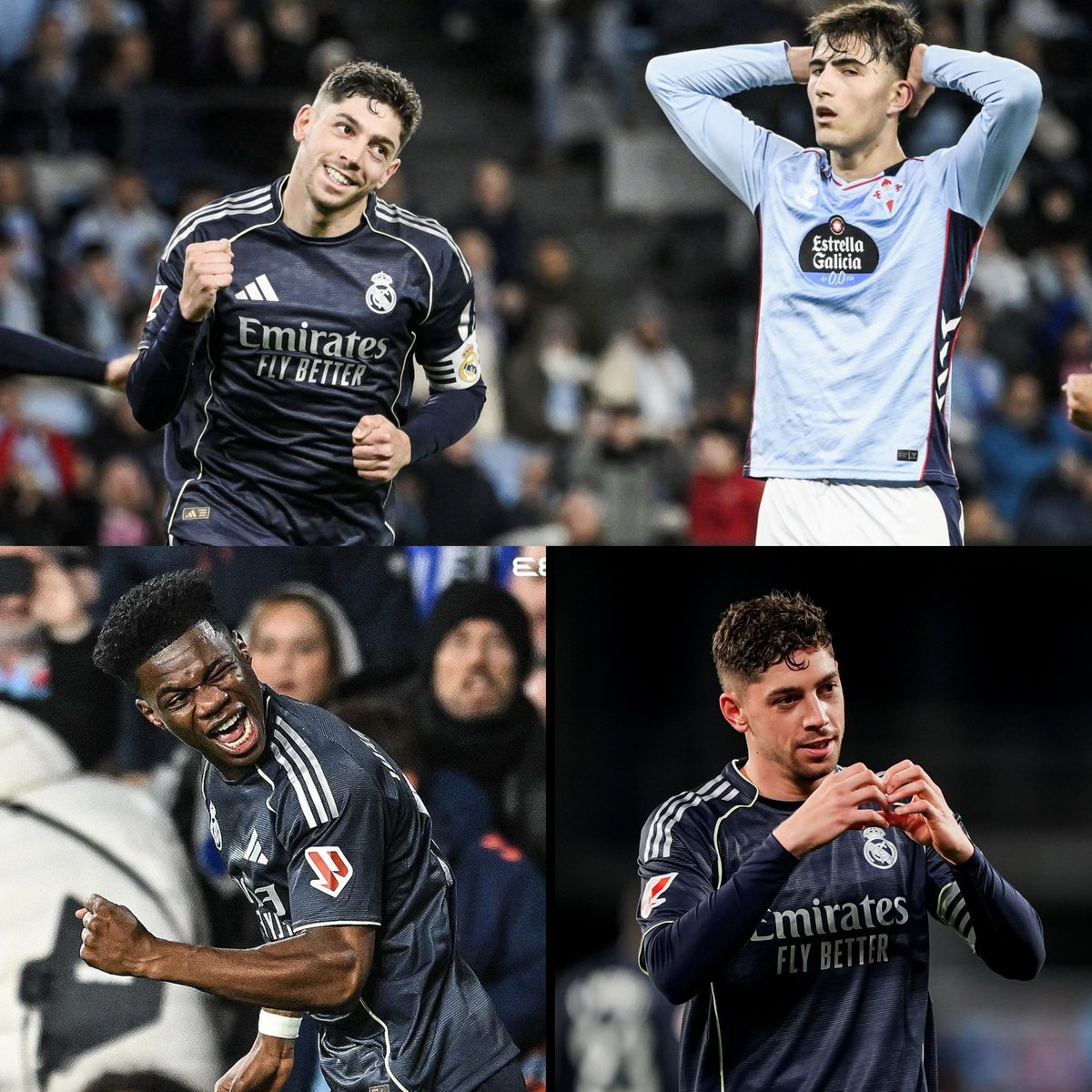 “Real Madrid” 94-cü dəqiqədə Federiko Valverdenin qolu ilə vacib 3 xal qazandı⏳

Valverde bu mövsüm bütün turnirlərdə 17 qolda pay sahibi olub🔥

“Real” lider “Barselona”dan 1 xal geridir🕺

🇪🇸Selta 1 - 2 Real Madrid 
⚽️: A. Çomeni 11’
⚽️: B. İqlesias 25’
⚽️: F. Valverde 90+5’