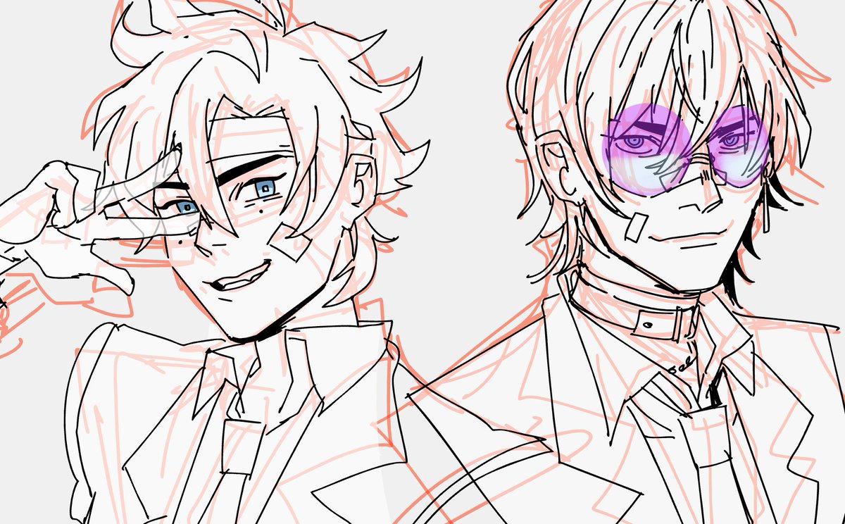 「sneakypeak i love saynah and kyle angst」|emily huのイラスト
