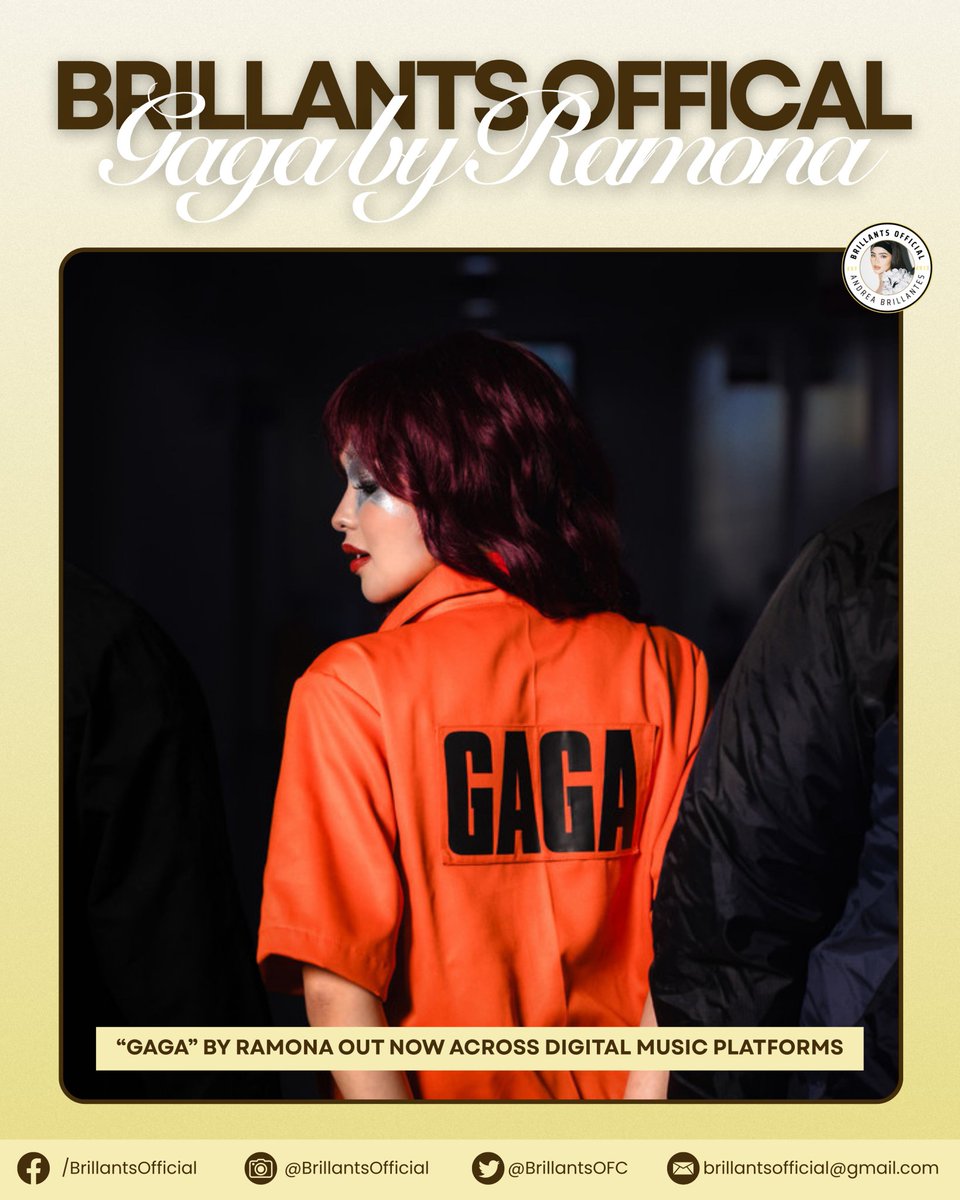 "𝐆𝐀𝐆𝐀" 𝐛𝐲 𝐑𝐀𝐌𝐎𝐍𝐀 𝐢𝐬 𝐨𝐮𝐭 𝐧𝐨𝐰! 🎶

RAMONA’s latest single is now available across  all digital music platforms. 

Turn it up, feel the vibe, and stream her hottest single now 😉  Refer to the following attachments to stream.

Spotify : open.spotify.com/album/2J0CDXL3…