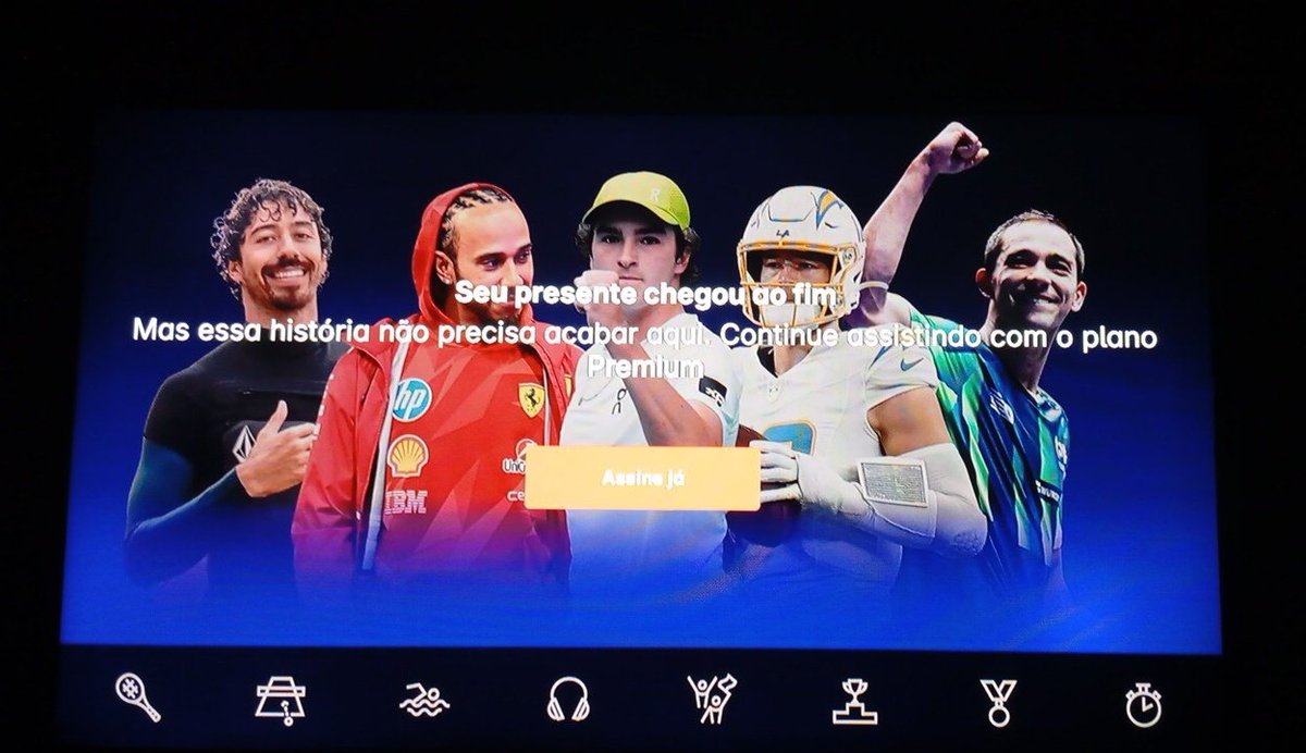 Já começou meu stress com a F1 na Globo, assistindo pelo Globo play e derrepente essa surpresa, saudades da Band