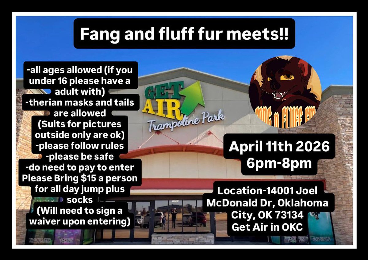 FangnFluffFM's tweet photo. Hello you beans, we would like to announce our April meet! Come as we have a jumping fun time! Hope you all can make it and have a fun time!!-fang and fluff staff🐈🎉 https://t.co/QNA93eTu6n