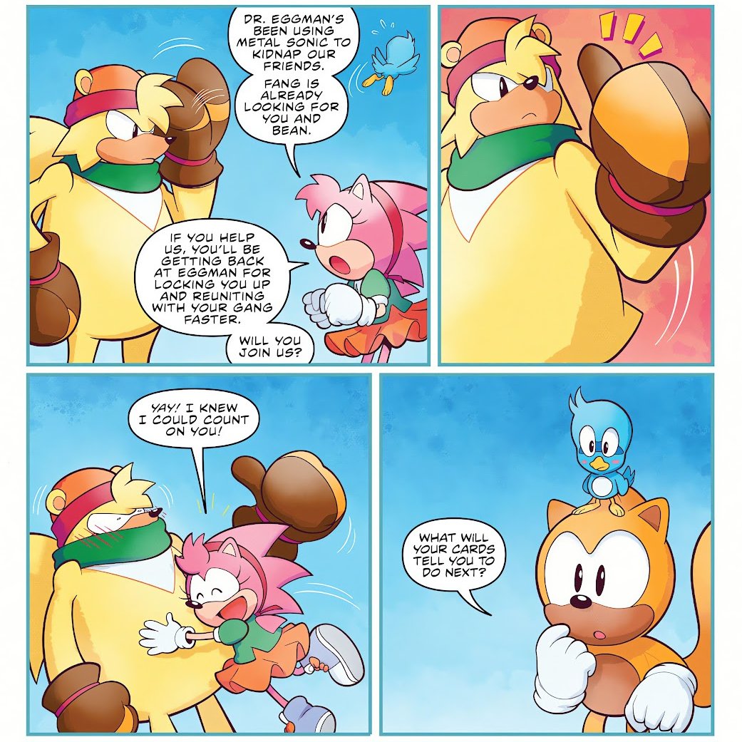 king0fsasss's tweet photo. BRO BARKAMY MOMENTS THAT ARE SO SWEET YET INSANE TO ME HES ALWAYS IMMEDIATELY CHECKING TO SEE IF AMYS OKAY IF SHE WAS HURT AND MF BARK SENSED METAL SONIC SUDDENLY JUMP OUT AND SAVED AMY SOB SOB,,, SEGA BRING BARK BACK IN THE MODERN IDW PLE A SE #barkamy https://t.co/Q4RQ0vhpFS