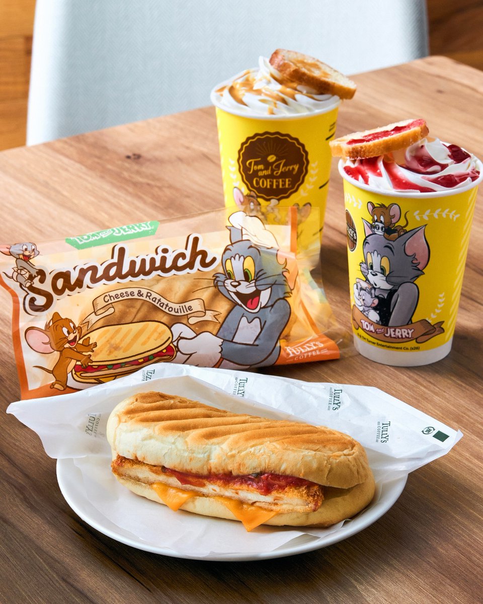 トムとジェリーと楽しむ アメリカンなカフェタイム✨ 香ばしい