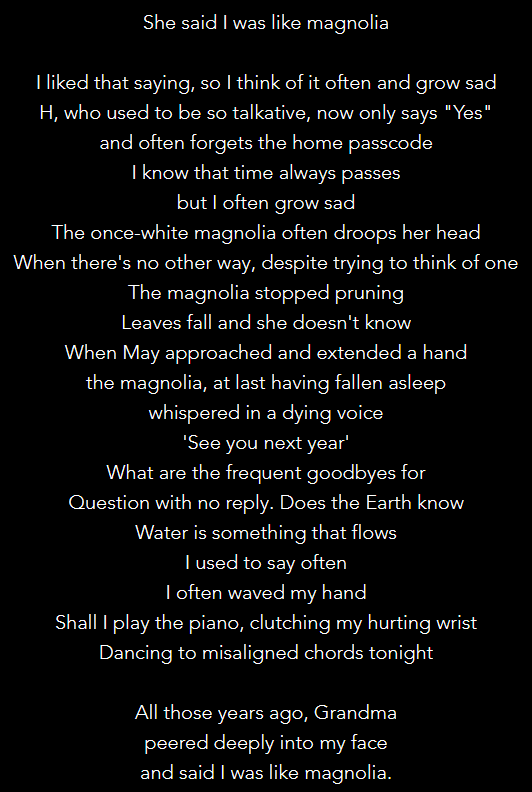 [ENG] 260307 lastyvesniin blog post: "Magnolia"

Link to blog post: blog.naver.com/lastyvesniin/2…
Link to translation: teamsubbits.com/post/lastyvesn…