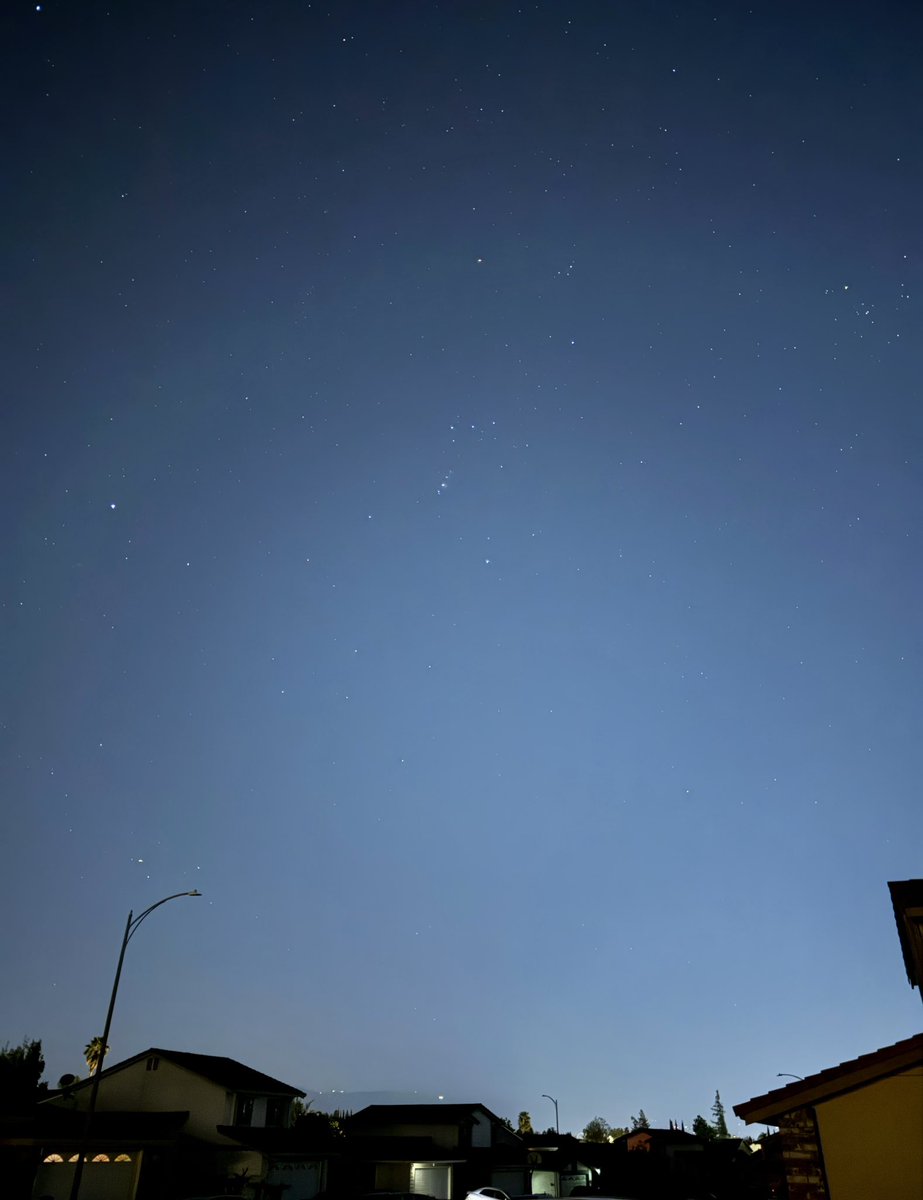 's tweet image. The rare moment when your neighborhood lost power but you’re able to see the stars. (3-6-2026) #SanJose #blackout #powerOutage #nightSky #starrySky