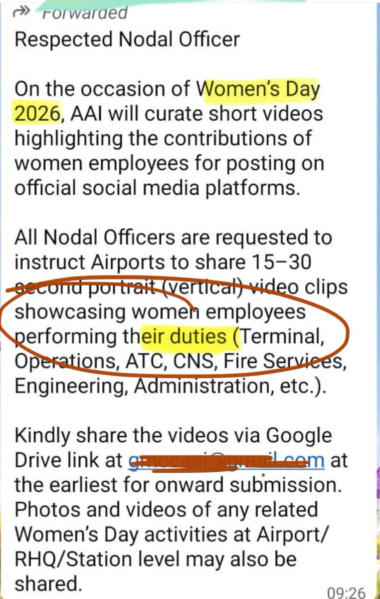 Someone asking to put reels on social media of WOMEN performing their “DUTIES” ..🤣

(On occasion of women’s day)

Women / Duties / Accountabilities / Responsibilities … ??

Good bless the reel maker. He has to dance himself rather than able to find any woman performing her