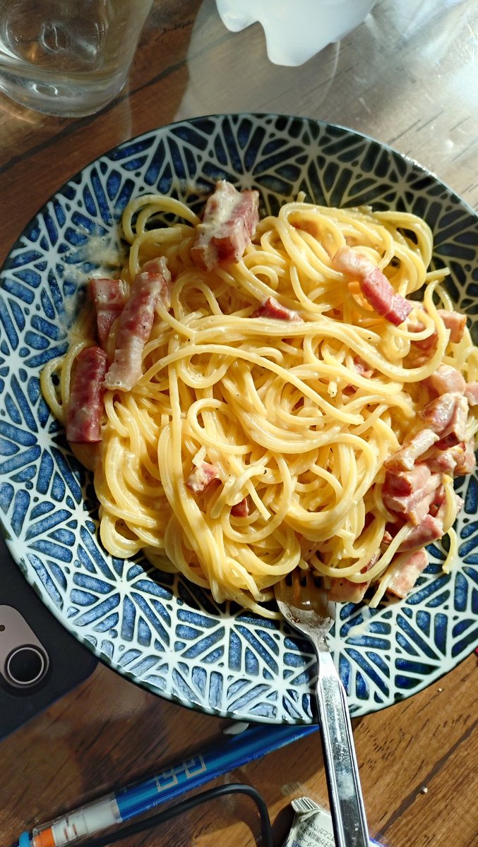 無性にカルボナーラ食べたくなって作った