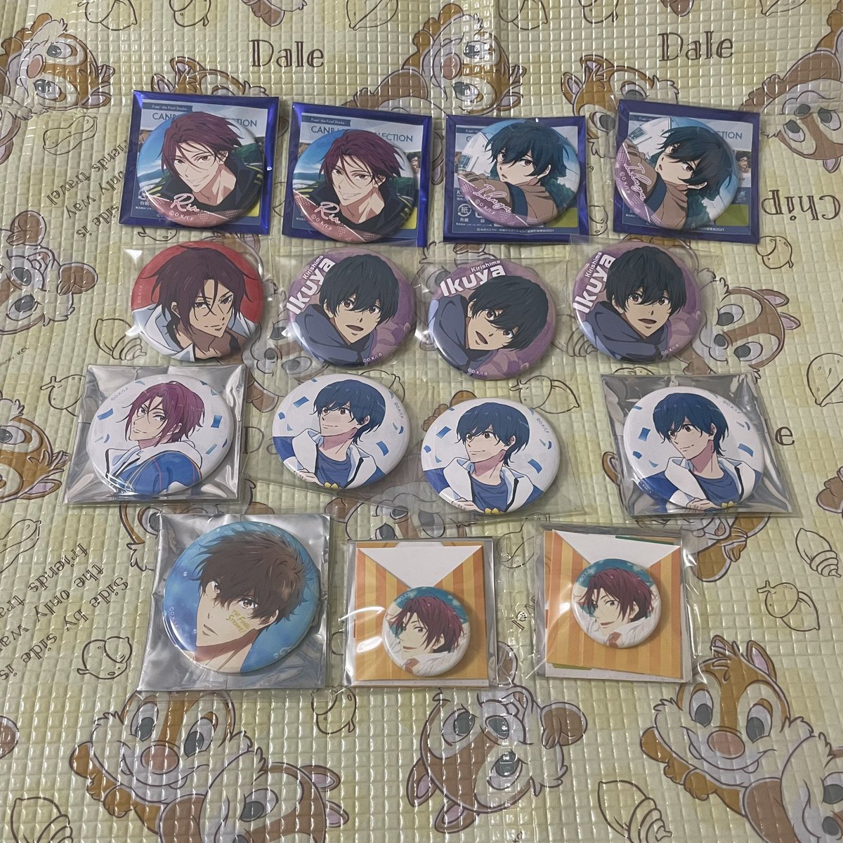 kaede__uma's tweet photo. 【交換】 Free! 缶バッジ

譲　①②
遙 真琴 凛 郁弥 宗介 夏也 アルベルト

求　③他
遙 日和

郵送のみ
①は遙とのみ
纏めて優先 https://t.co/x05lb22p63