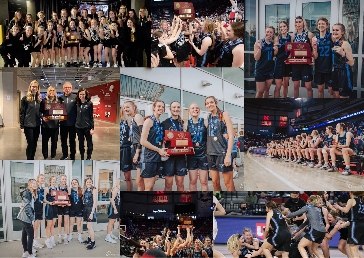 ElkNorthGBB's tweet image. On this day March 6 2021 the Elkhorn North Wolves won their first girls state basketball championship as a brand new school with no seniors on the team.  #PACK  #Belief #Buy-IN #specialplayers  #lifetimememories