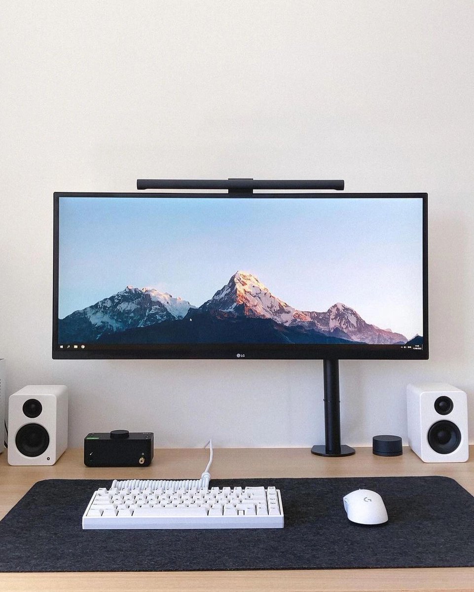 Mayadayo7's tweet photo. Desk Goals Alert!  Minimalist workspace with sleek wireless keyboard, potted succulent (for calm), LED desk lamp (eye-friendly), and a tiny "Focus Mode" sign. Neat, bright, and so ready for productive days. Who’s stealing this vibe https://t.co/vaVY3QV3H9