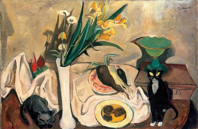 tomfishpaw's tweet photo. #MaxBeckmann
Still Life With Cats, (1917) https://t.co/wxmsoHSBGT
