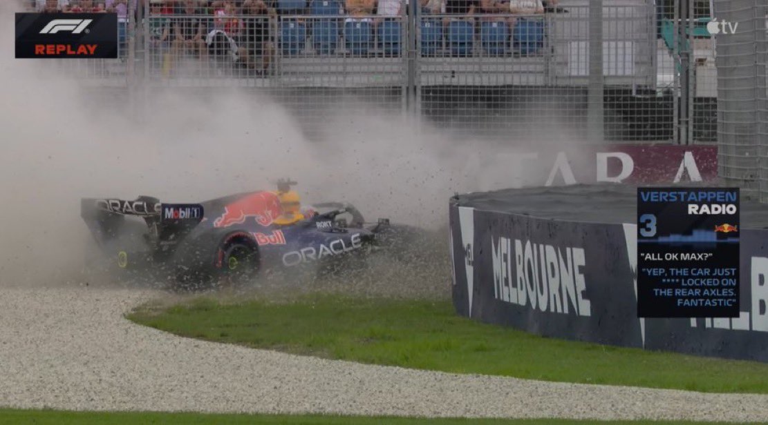 Max Verstappen OUT of Q1 in Australia.