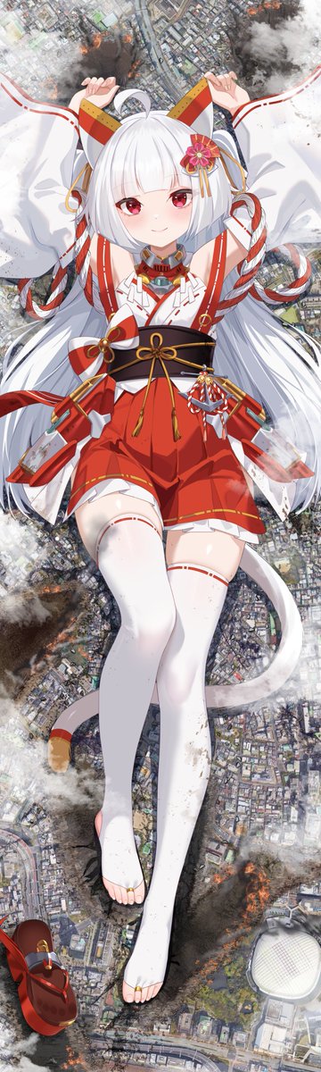 Gher_5's tweet photo. #巨大娘　#giantess 
矶风(1/2) FOR:@nei_bing https://t.co/UGXMcfDXDQ