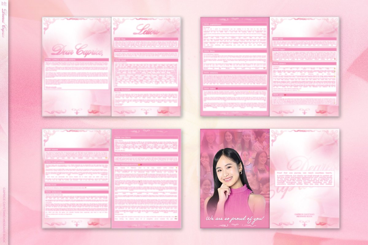 Our CAPsule is coming to life— for Caprice!✨

A collection of heartfelt letters, notes, and messages, each written by people whose lives and hearts have been touched by Caprice’s journey. Every page carries admiration, gratitude, and pride for the strength, authenticity, and