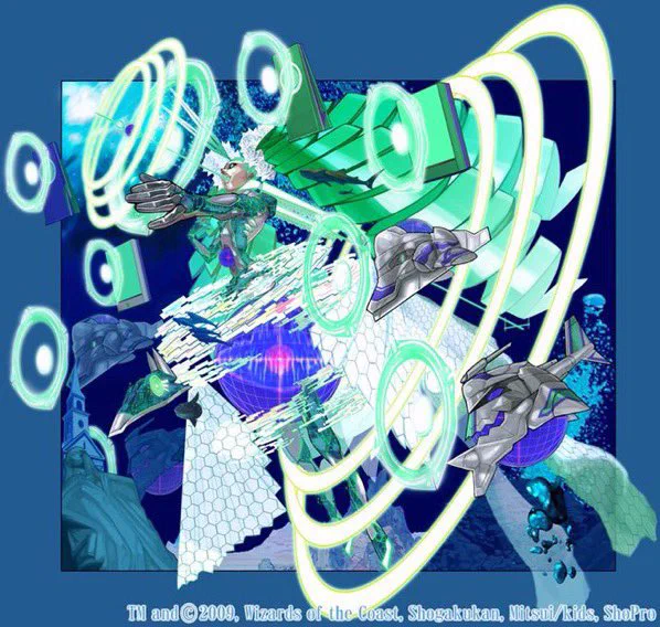何を置いてもイラストレーターデビューで描かせていただいたエンペラー・キリコは一生の思い出のひとつです。神歌の悪夢ナイトメア・キリコもですね。25周年サンキューパックキャンペーン 春ver.のイザナギテラスと共に描いたキリコもよろしくです。 #デュエルマスターズ #デュエマ25周年