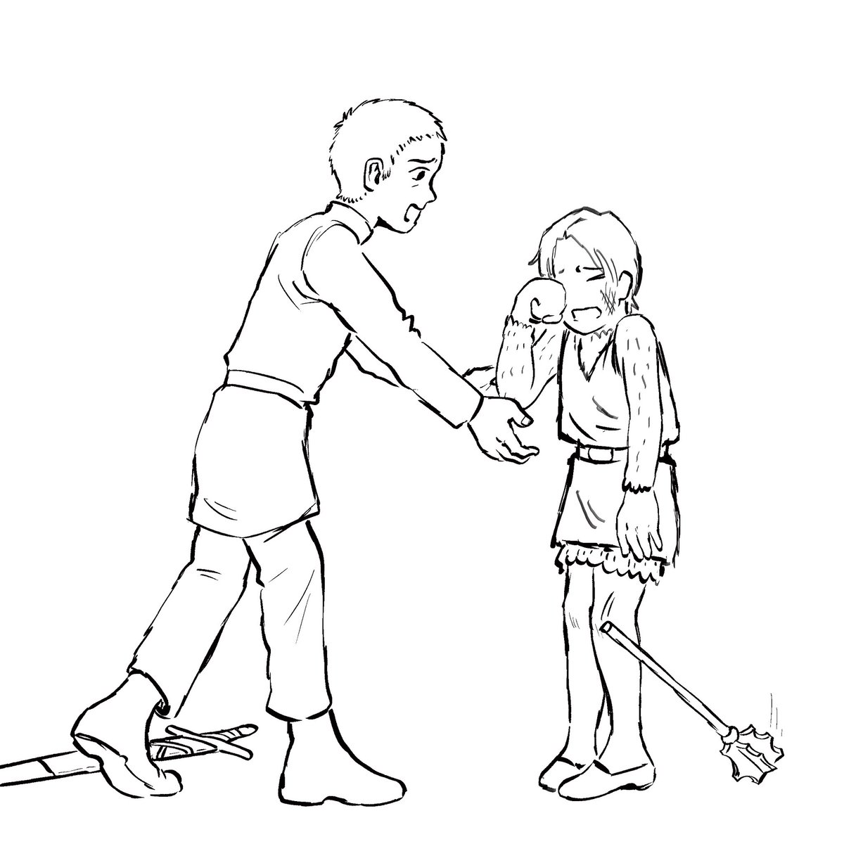 Baby Maekar and Baelor 
#AKOTSK #baelortargaryen #maekartargaryen