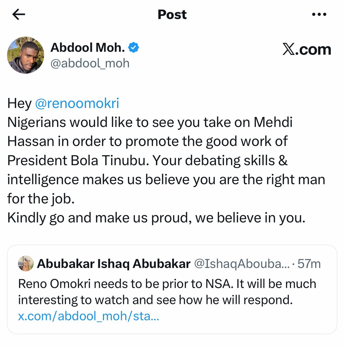 abdool_moh's tweet photo. Small debate with Mehdi Hassan? 😭😭 https://t.co/GuaDOuFTZH
