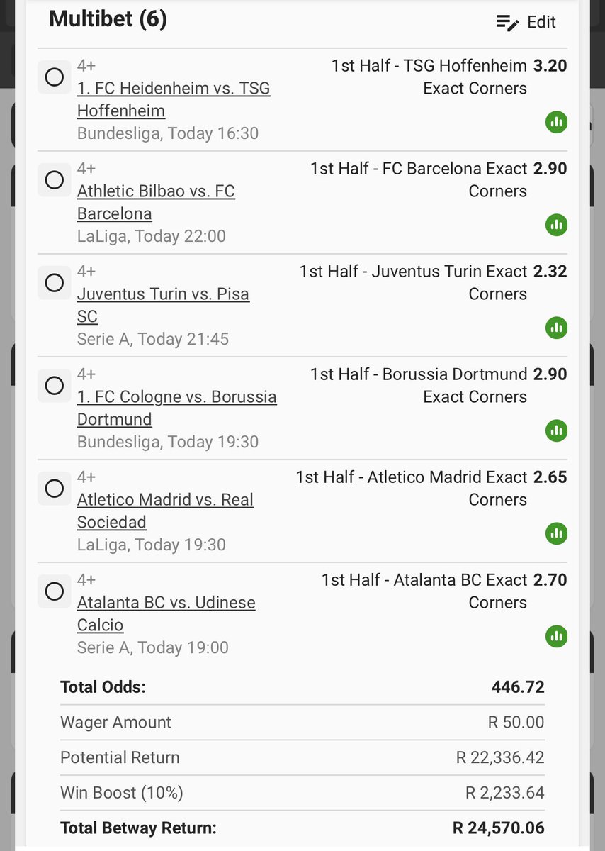 TheChildProTips's tweet photo. 446 odds 

https://t.co/Gku7YzRaYH

Betway code - BW42DCAEB2

Good luck https://t.co/QUxNlJ9Ca9