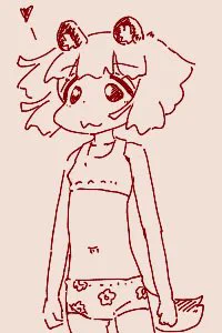 ちかごろのらくがき2
たぬきの下着 