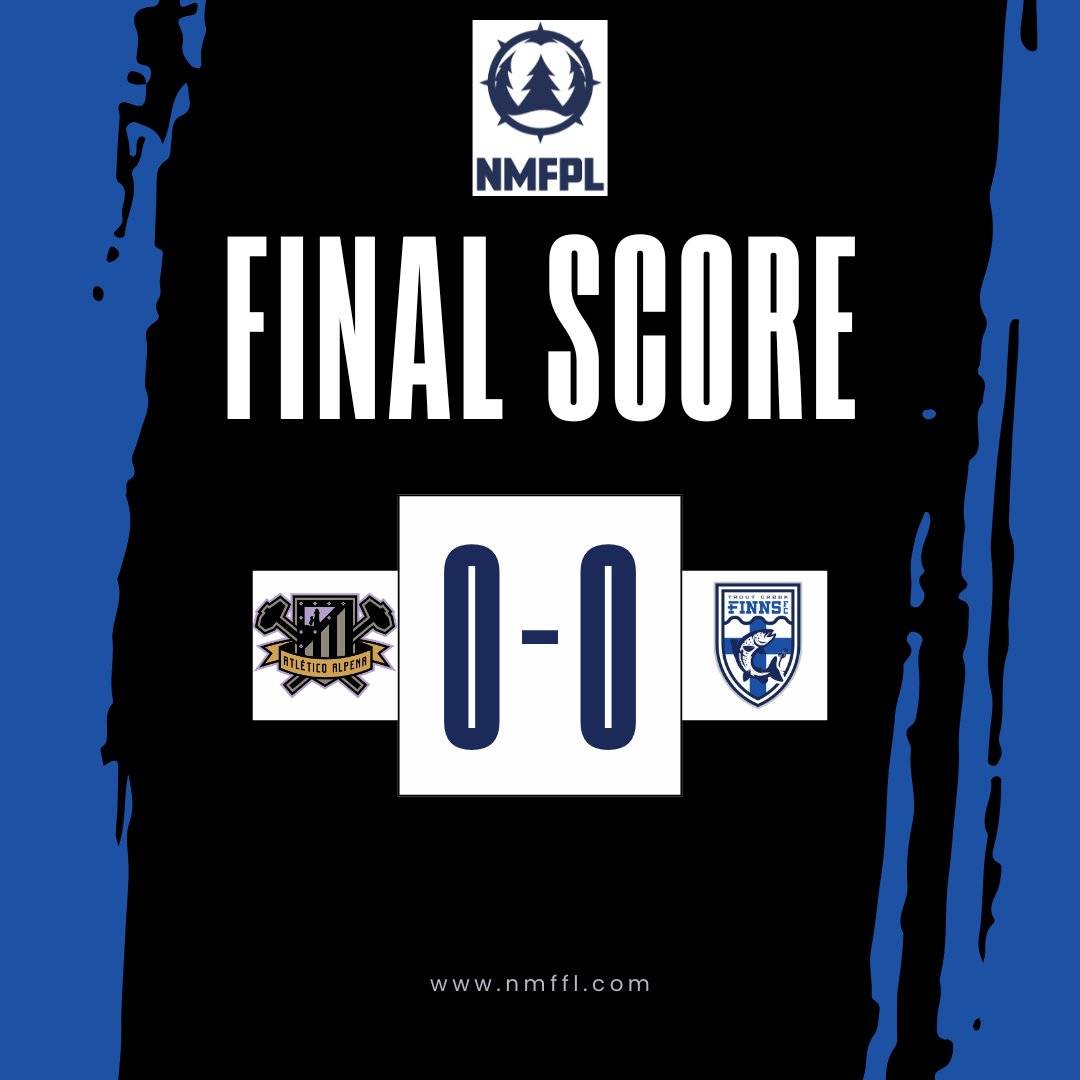 TroutCreekFinns's tweet photo. 𝐅𝐔𝐋𝐋 𝐓𝐈𝐌𝐄 ⏸️
After 90+ minutes of defensive football the Finns earn a point. Breaking through the #Quarrymen was like trying to get blood from a stone🪨
We continue to defend our #NMFPL crown 👑
#Sisu you in Chassell, Finns Fanns!
#ALPTCF // 0-0 // #UpTheFinns https://t.co/YtuTRRmALQ