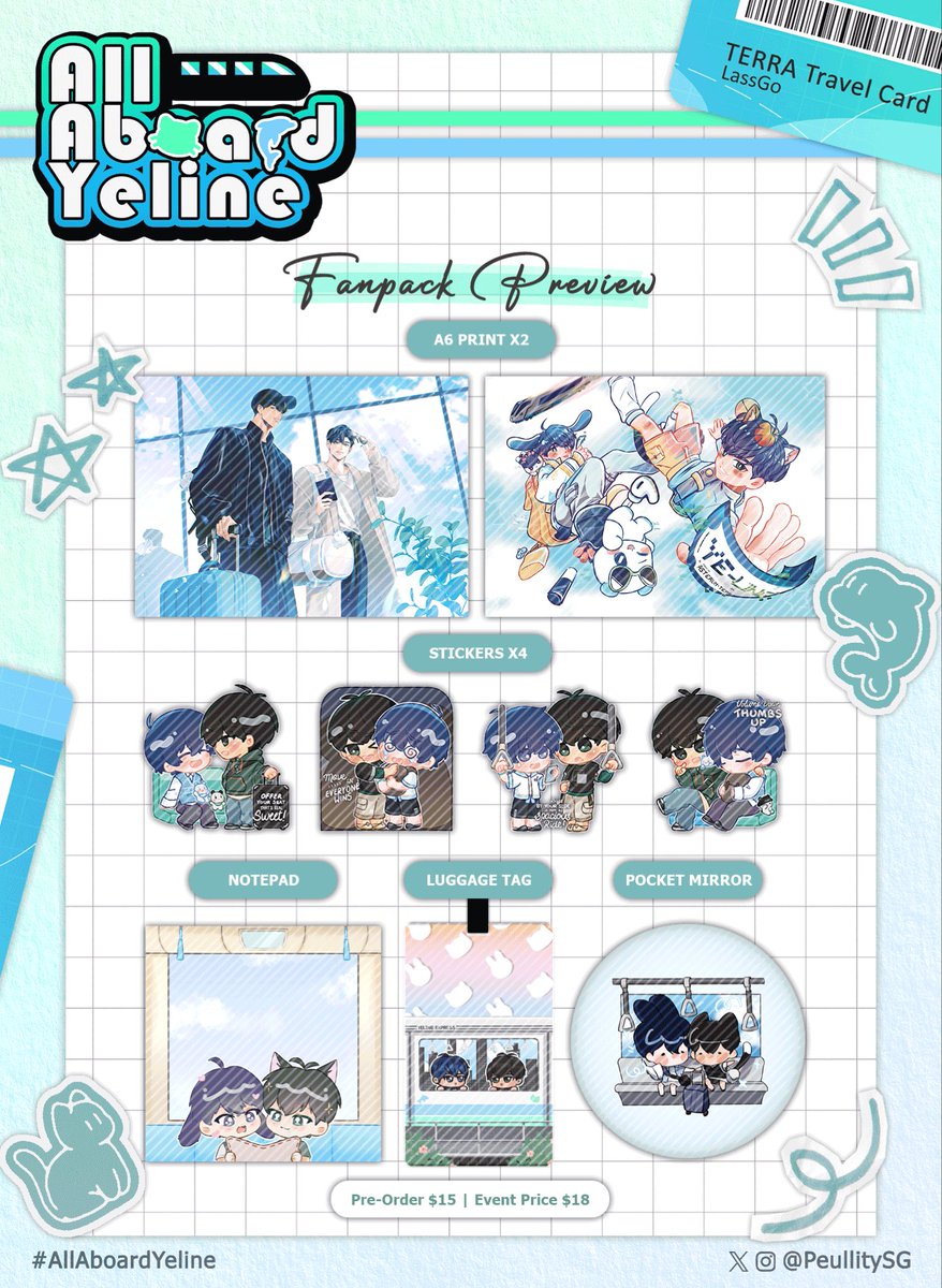 ⎓ 𝙁𝙖𝙣𝙥𝙖𝙘𝙠 𝙍𝙚𝙫𝙚𝙖𝙡 ⎓

🚇 𝘗𝘳𝘦𝘴𝘦𝘯𝘵𝘪𝘯𝘨 𝘵𝘩𝘦 𝘦𝘷𝘦𝘯𝘵 𝘧𝘢𝘯𝘱𝘢𝘤𝘬~

Pre-orders close tomorrow at 23:59 (SGT)~!
🔗 forms.gle/sdGMj8wPeNSgX3…

— Limited quantities will be available onsite (While stocks last)

#PLAVE #YEJUN #HAMIN #AllAboardYeline