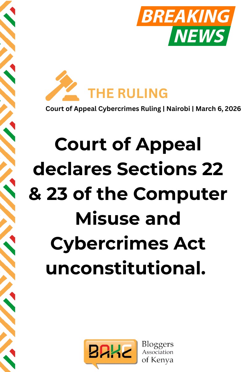 Wamathai's tweet photo. Forever grateful to the work @MercyMutemi has done over years in the Cybercrimes Act case. One of the best digital rights lawyer on the continent. Here's to many more wins. https://t.co/NkQiLMN23R