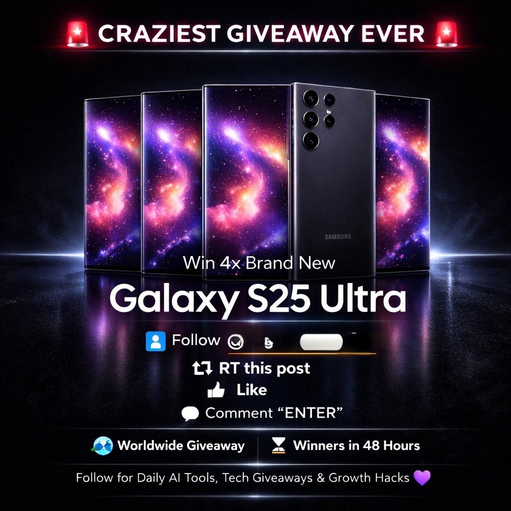 🚨 MACBOOK PRO GIVEAWAY 🚨
Win 1 of 4 Brand New MacBook Pro 💻
🌍 Open Worldwide
To enter:
1️⃣ Follow <a href="/elora_khatun/">Elora khatun</a>
2️⃣ Repost 🔁
3️⃣ Like ❤️
4️⃣ Comment ENTER

⏳ Winners in 48 hours

Follow for AI tools, tech tips &amp; growth hacks 🚀

Good luck 🍀🔥