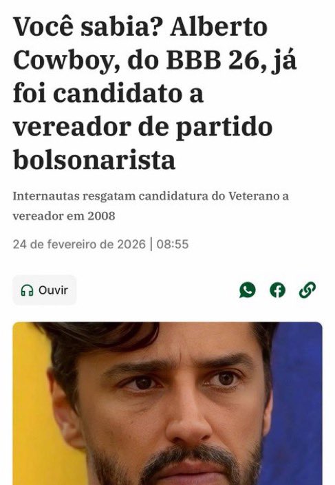 Nada une mais homens com posições políticas diferentes que uma mulher que não deita pra macho né? #BBB26