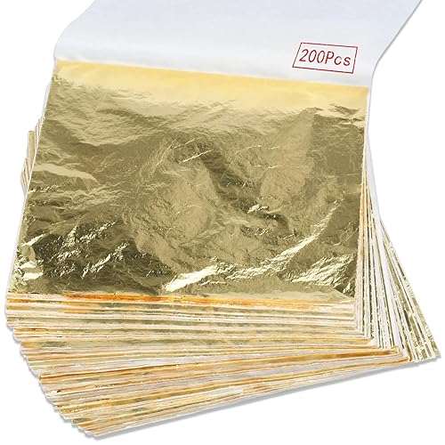 I just received 200Pcs Gold Leaf Sheets Gold Foil Sheets for Gilding Crafting, Art &amp; DIY Projects, Picture Frames, Home Walls, Interior and Multi Artistic Decoration, Imitation Gold Foil Sh from Darthrak via Throne. Thank you! throne.com/bee_zellevt #Wishlist #Throne